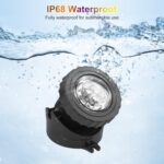 NATPOW RGB LED Unterwasserbeleuchtung – Teichlicht mit Bluetooth APP & Fernbedienung IP68 – Bild 4