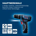 Bosch Professional GSR 12V-15 Akku Bohrschrauber – Kompakt-Set mit 39-tlg. Zubehör & 2 Akkus – Bild 6