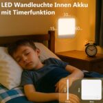 Toowell Akku-Deckenleuchte mit Bewegungsmelder – LED-Deckenlampe ohne Bohren & Stromanschluss – Bild 5