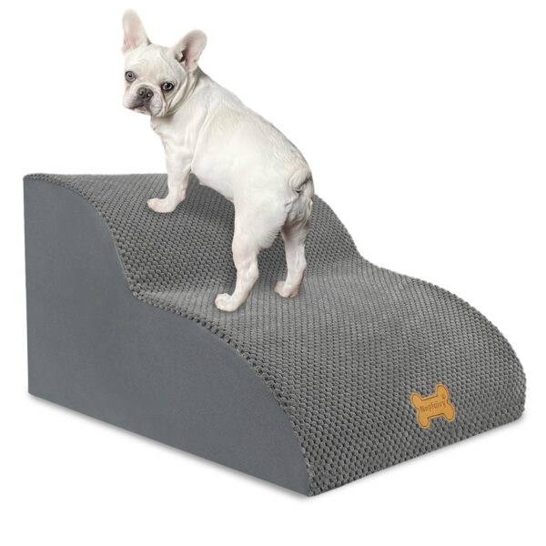 Nepfaivy Hundetreppe 2 Stufen 30cm – Gelenkschonend für kleine Hunde & Senioren