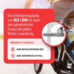 VDP Fahrradkupplung für Sattelstange – Universal Anhängerkupplung mit 25 mm Kugeldurchmesser – Bild 3