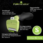 FURminator deShedding-Tool Grösse S Kurzhaar – Unterfellbürste für kleine Hunde – Bild 4