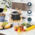 Princess Fondue-Set 1,5 L für 8 Personen – Bambus-Design mit Thermostat – Bild 4