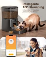 oneisall 3.5L WiFi Futterautomat für Katzen – APP-Steuerung & Portionskontrolle – Bild 2