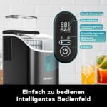 EUHOMY Eiswürfelmaschine 15 kg – 16 Eiswürfel in 13 Min für Zuhause & Büro – Bild 5