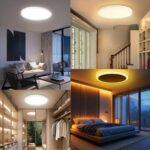 JESLED LED Deckenleuchte 24W Ø30cm – Dimmbar mit Fernbedienung & Timer für Schlafzimmer – Bild 7