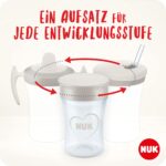 NUK 3-in-1 Trinklernset – Trainer Cup, Magic Cup 360° & Action Cup | 230 ml – Bild 2