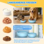 Pawinner 2-in-1 Schleckmatte Hund – Anti-Schling Napf Set mit Saugnäpfen aus Silikon – Bild 4