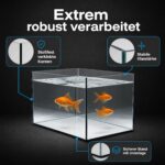 VIALIA Nano Aquarium 25 l – Glasbecken 40x25x25 cm Floatglas für Süss- & Salzwasser – Bild 5