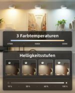 EZVALO Akku-Wandleuchte mit Fernbedienung – 360° drehbar, 3 Farbmodi, USB-C aufladbar – Bild 7