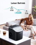 EUHOMY Eiswürfelmaschine 12kg/24h – Tragbar mit Selbstreinigung & 6-Minuten-Zyklus – Bild 8