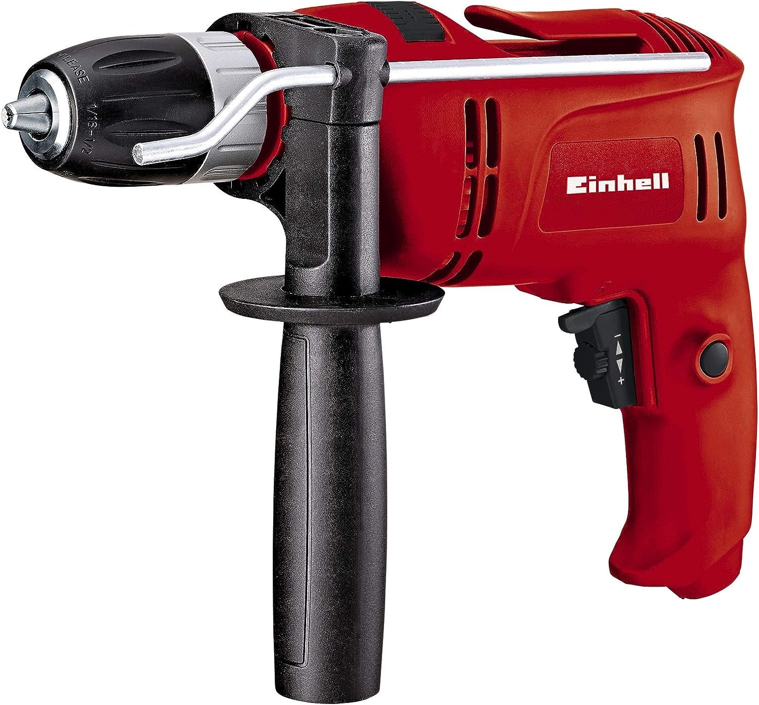 Einhell TC-ID 650 E Schlagbohrmaschine – 650 W Bohrmaschine mit Tiefenanschlag für Beton