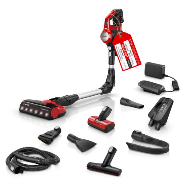 Bosch Unlimited 7 ProAnimal Akku-Staubsauger – Kabelloses Tierhaar-Reinigungssystem mit LED