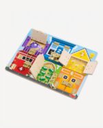 Melissa & Doug Motorikbrett mit 6 Schlössern – Holzspielzeug für Kinder ab 3 Jahren – Bild 10