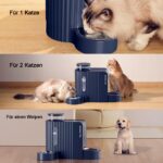 Gardner Pet Automatischer Futterspender mit 2 Edelstahlnäpfen – Schwerkraftsystem für Katzen & Hunde – Bild 7