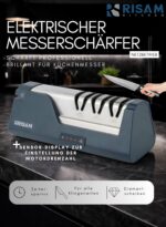 RISAM kitchen Elektro-Messerschärfer mit 3-Stufen-Schleifsystem – Professionelle Messerbearbeitung für alle Messertypen – Bild 2