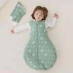 Duomiaomiao Baby Schlafsack 2,5 Tog mit abnehmbaren Ärmeln – Winterschlafsack aus 100% Baumwolle – Bild 2