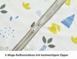 Chilsuessy Kinder Sommerschlafsack 0.5 Tog – 100% Baumwolle mit verstellbarer Länge für 100-120cm – Bild 5