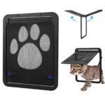 Pidsen Haustierklappe 29x24 cm mit Magnetverschluss – Fliegengitter für Katzen & Hunde – Bild 7