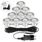 Bigzom 10er Set LED Terrasseneinbaustrahler warmweiss – IP67 Bodeneinbau für Aussen & Innen