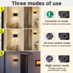 Kambo Akku-Wandleuchte mit Bewegungsmelder & Fernbedienung – 2er Set LED Wandlampen Innen – Bild 7
