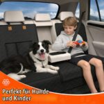 BMaoBBo Hundedecke Auto Rückbank 136x45cm – Wasserdicht & Kratzfest mit ISOFIX – Bild 3