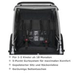 Tiggo VS 2-in-1 Kinderfahrradanhänger & Kinderwagen – für 1–2 Kinder bis 40 kg – Bild 4