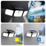 Peasur LED Solarleuchte mit Bewegungsmelder & Fernbedienung – 1000 Lumen, 270° Aussenleuchte – Bild 6