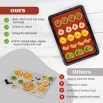 6er Set Silikon-Dörrschalen 35,6 x 35,6 cm – Lebensmittelecht für Dehydrator & Backofen – Bild 3