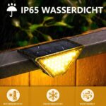 Beuaati Solar Treppenleuchte 24 LED – 6er Pack IP65 Aussenlicht für Garten & Terrasse – Bild 2