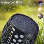 4er Set Solarlampen mit 96 LED & Flammeneffekt – Automatische Gartenbeleuchtung IP65 wasserdicht – Bild 5
