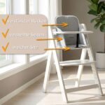 Sitzverkleinerer Hochstuhl 35x30x17 cm – Ergonomische Sitzhilfe für Babys 6–36 Monate – Bild 4