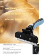 LeileiPaws Selbstreinigende Unterfellbürste (L) – Deshedding Tool für Hunde & Katzen – Bild 6