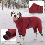 Cyponpy Hundemantel wasserdicht mit Beinen – Winterjacke mit Fleecefutter & Reflektoren – Bild 5