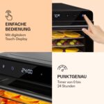 Klarstein Dörrautomat mit 6 Gittern & 24H Timer – Food Dehydrator 700W für Obst, Gemüse & Fleisch – Bild 4