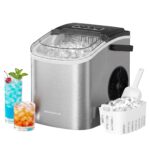 SONGMICS Eiswürfelmaschine XZB001E1EU – 12 kg/24h mit Selbstreinigung & 2 Würfelgrössen