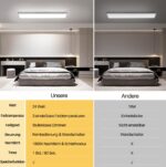 SNADER LED Panel Deckenleuchte 58x20cm, 24W Dimmbar mit Fernbedienung – Intelligente Deckenlampe für jeden Raum – Bild 5