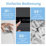 Comfee Eiswürfelmaschine 12 kg/24h mit Selbstreinigung – Bullet Ice Maker kompakt – Bild 6