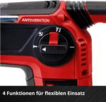 Einhell TP-HD 18/26 Li BL Akku-Bohrhammer – 26 mm Bohrleistung, 4 Funktionen, Brushless – Bild 8
