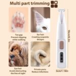 REGAPOG Pfotentrimmer – Leise Hundeschermaschine mit LED für Pfoten, Augen & Gesicht – Bild 7