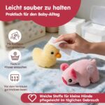 hahaland Montessori Bauernhof-Spielzeug mit 6 Sensorik-Plüschtieren – Lernspielzeug für Babys 6–12 Monate – Bild 9