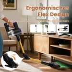 Zynet S9 Akkustaubsauger Kabellos 45kPa – Beutellos mit flexiblem Gelenk & HEPA-Filter – Bild 3
