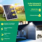 Aigostar Solar LED Strahler 50W mit Fernbedienung – Dimmbar, 3 Farbtemperaturen, IP66 – Bild 3