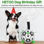 HETOO Hundespielzeug-Fussball mit Haltelaschen – Interaktives Tauzieh- & Wasserspielzeug für mittelgrosse & grosse Hunde – Bild 7