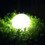 Wiltec Kugelleuchte Ø 20 cm mit Erdspiss – IP44 Gartenbeleuchtung für Aussen – Bild 7