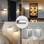 SANSHI 30W LED-Wandlampe mit 350° Schwenkpanel – IP65 Außenleuchte für Garten & Terrasse – Bild 5