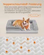 Feandrea Orthopädisches Hundebett 91x68 cm – Gelenkentlastung für grosse Hunde – Bild 3