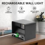 Kambo Akku-Wandleuchte mit Bewegungsmelder & Fernbedienung – 2er Set LED Wandlampen Innen – Bild 3