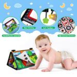 Dr.Rapeti Faltbares Baby-Spiegelspielzeug mit Stoffbuch – Schwarz-Weiss-Kontraste für optimale Entwicklung – Bild 4