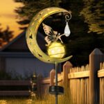 Fee Mond Solarleuchte Garten – Wasserdicht Deko mit 8h Leuchtdauer von LOVERUIS – Bild 6